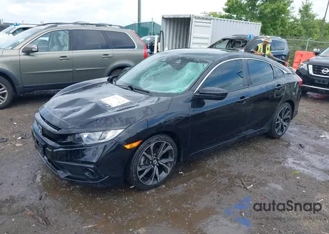 2020 Honda Civic Sport из США, поврежденный, VIN 2HGFC2F82LH516324